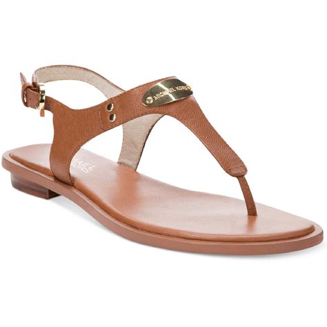 michael michael kors kristen leather thong sandal luggage|Michael Kors travel bag outlet.